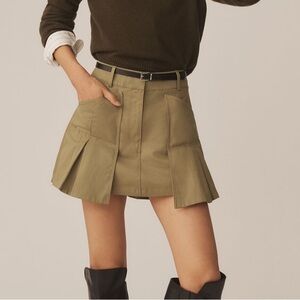NWT Anthropologie Pilcro Pleated Utility Skirt